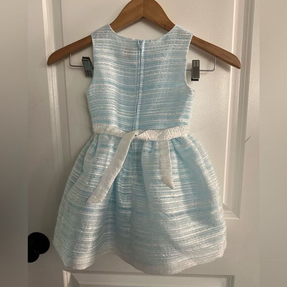 NWOT Wonder Nation Formal Sleeveless Blue Girl Dress Size 4 - Picture 3 of 9